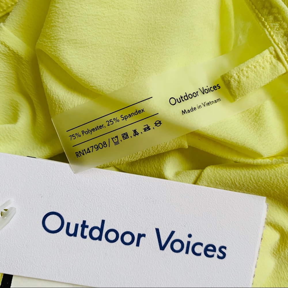 Outdoor Voices Lemon Lime Tissue Weave Wrap Skirt - Picture 10 of 11